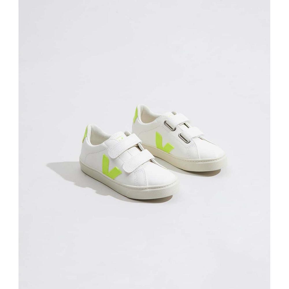 παπουτσια παιδικα Veja ESPLAR CHROMEFREE White/Green | GR 726GSO